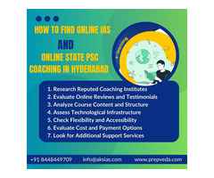 How to Find Online IAS and Online State PSC Coaching in Hyderabad