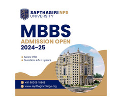 MBBS admission in Sapthagiri college for session 2024-2025