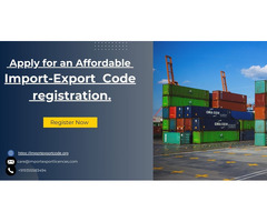 Apply for an Affordable Import-Export Code registration.