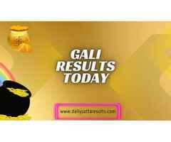 Get Accurate Gali Result Today: Your Source for All Online Satta Results