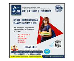 Special Education Program for Class XI & XII ALLEN CLASSES 9966008581