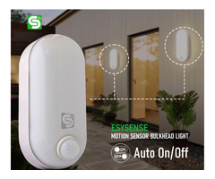 Motion Sensor LED Bulkhead Light