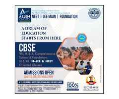 A Dream Of Education Starts From Here - Allen Classes 9966008581