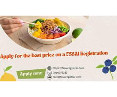 Apply for the best price on a FSSAI Registration