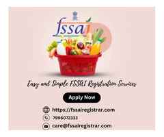 Easy and Simple FSSAI Registration Services