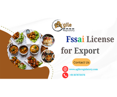 Fssai License for Food Export