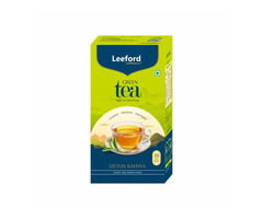 Leeford Herbal Infusion Detox Desi Kahwa Green Tea for Weight Loss, Helps to Improve Immunity and De