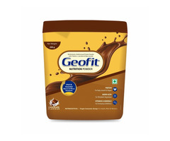 Geofit Chocolate Flavoured Protein Powder Enriched with Nutrients, Multivitamins and Multimineral Co