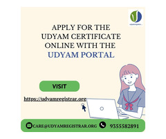 Apply for the Udyam Certificate Online with the Udyam Portal