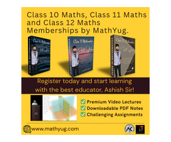 MathYug Memberships for Class 10 Maths, Class 11 Maths & Class 12 Maths