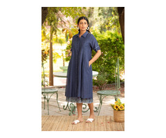 Effortless Style with Navy Blue Shirt Dresses for Women