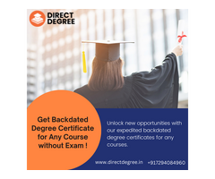 Bcom Back Dated Degree Certificate