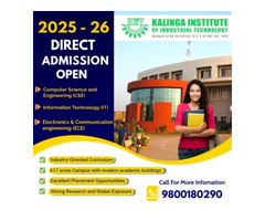 Direct Admission at KIIT for CSE, IT & ECE Call 9800180290